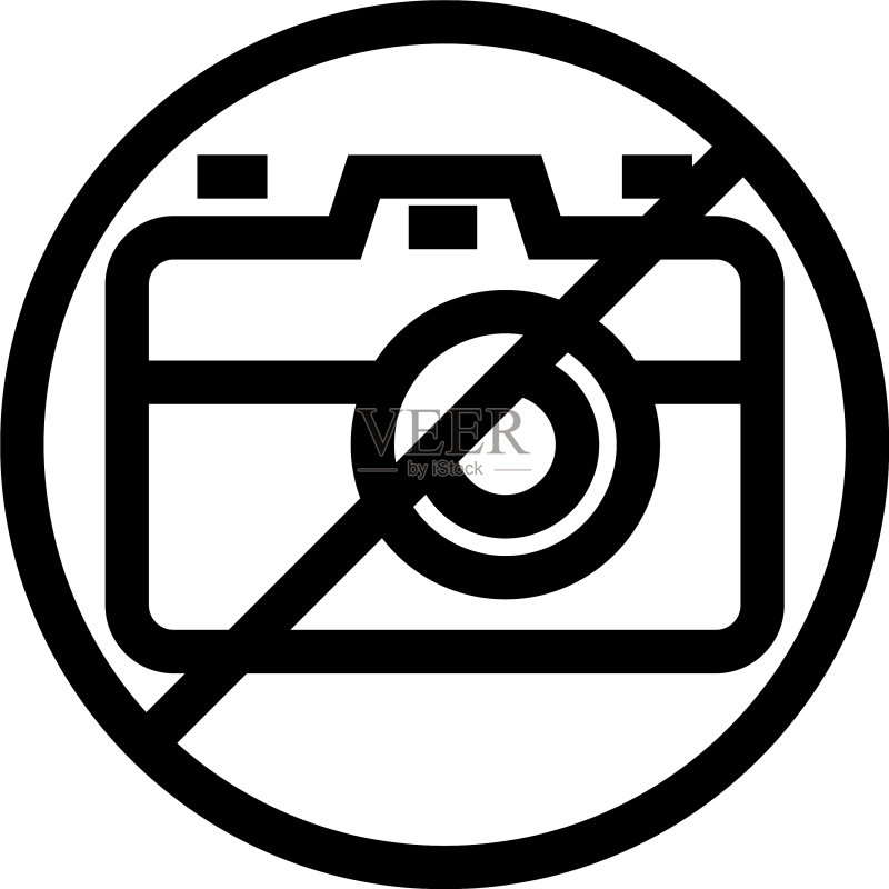 禁止相机图标或标志图标素材