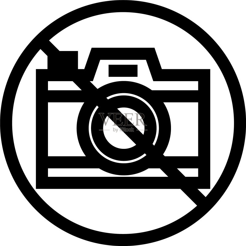 禁止相机图标或标志图标素材
