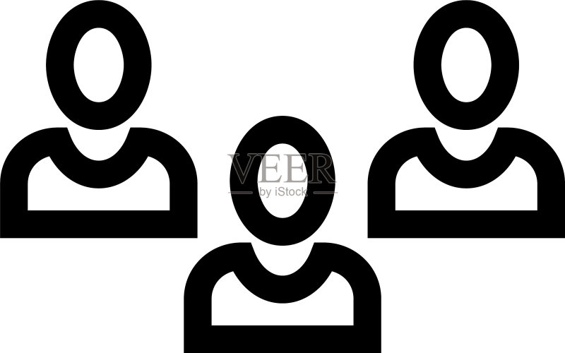 人物图标或标志,独立符号图标素材