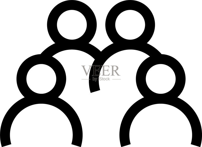 人物图标或标志,独立符号图标素材