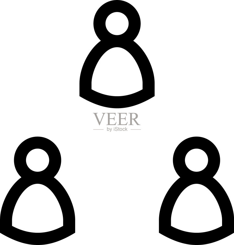 人物图标或标志,独立符号图标素材