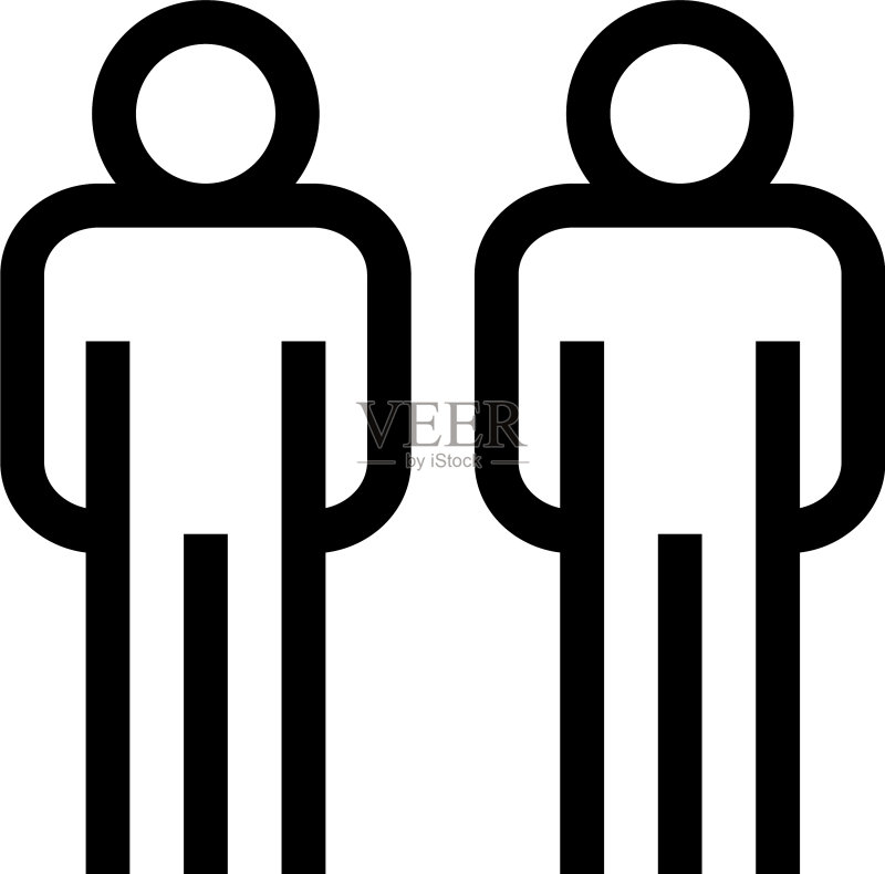 人物图标或标志,独立符号图标素材