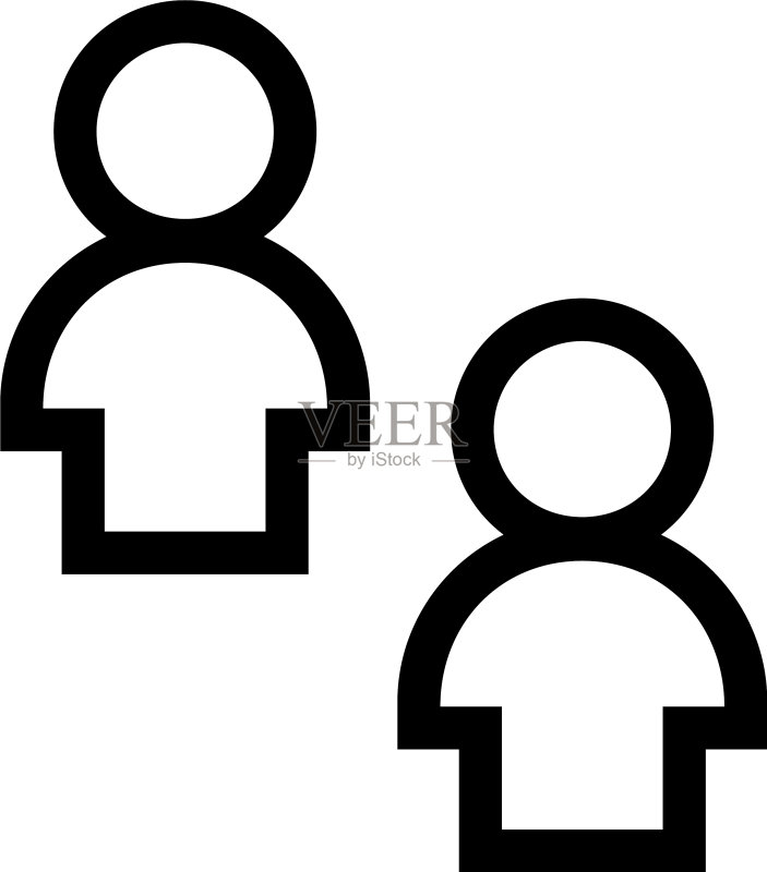 人物图标或标志,独立符号图标素材