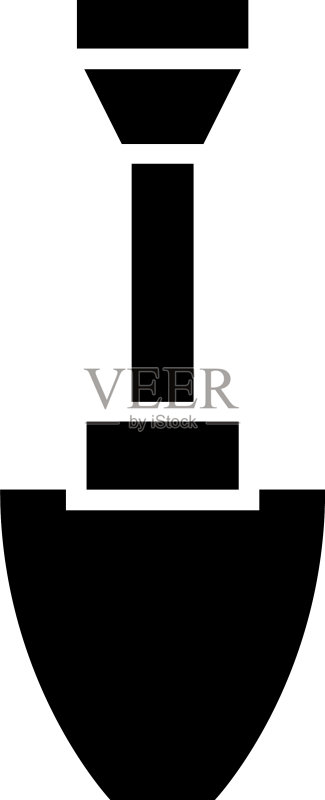 铲子图标或Logo独立标志符号图标素材