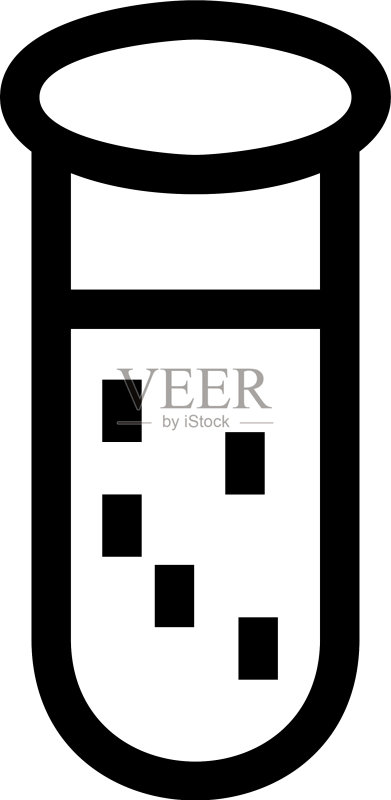 试管图标或标志隔离符号图标素材