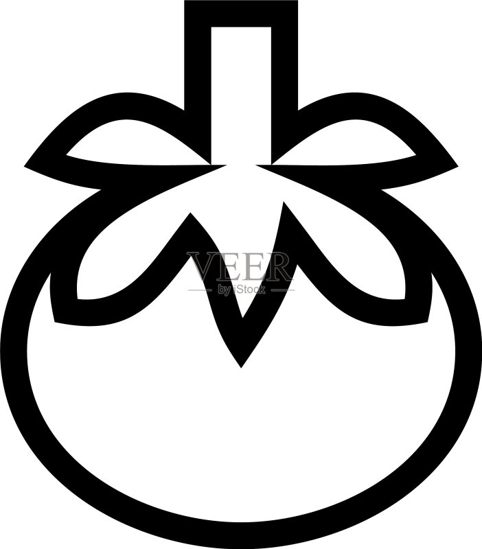 番茄图标或标志图标素材