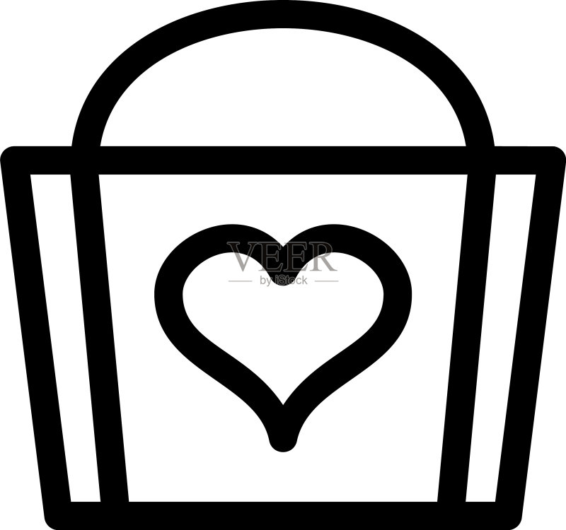情人节购物图标或Logo图标素材