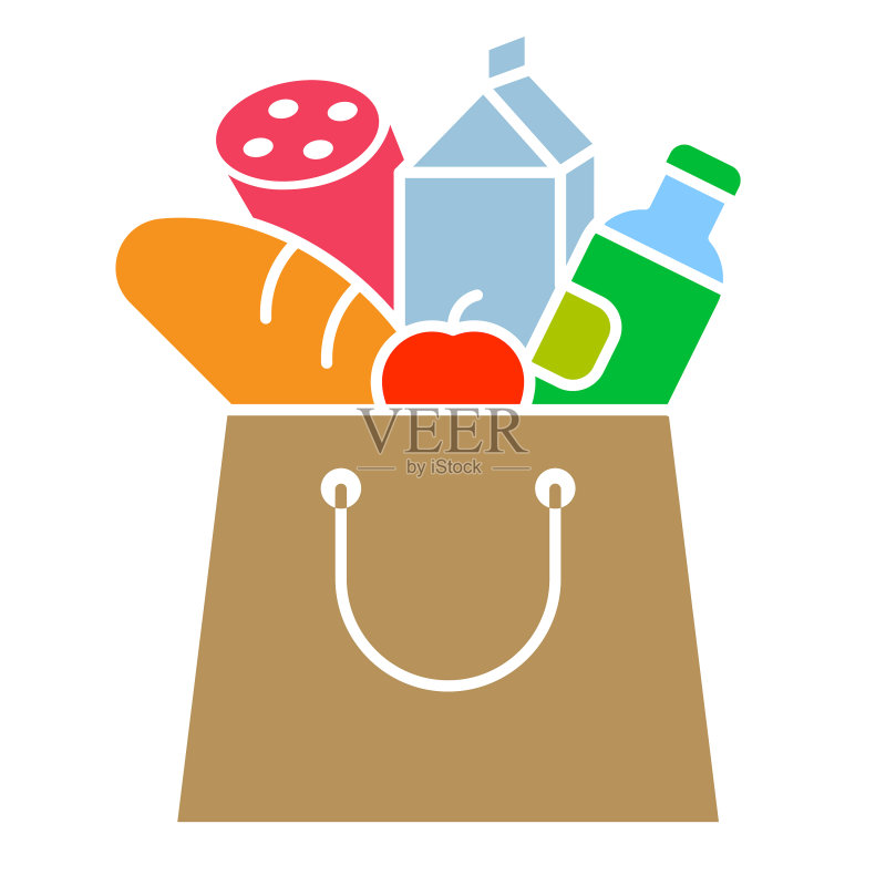 食品纸袋图标图标素材