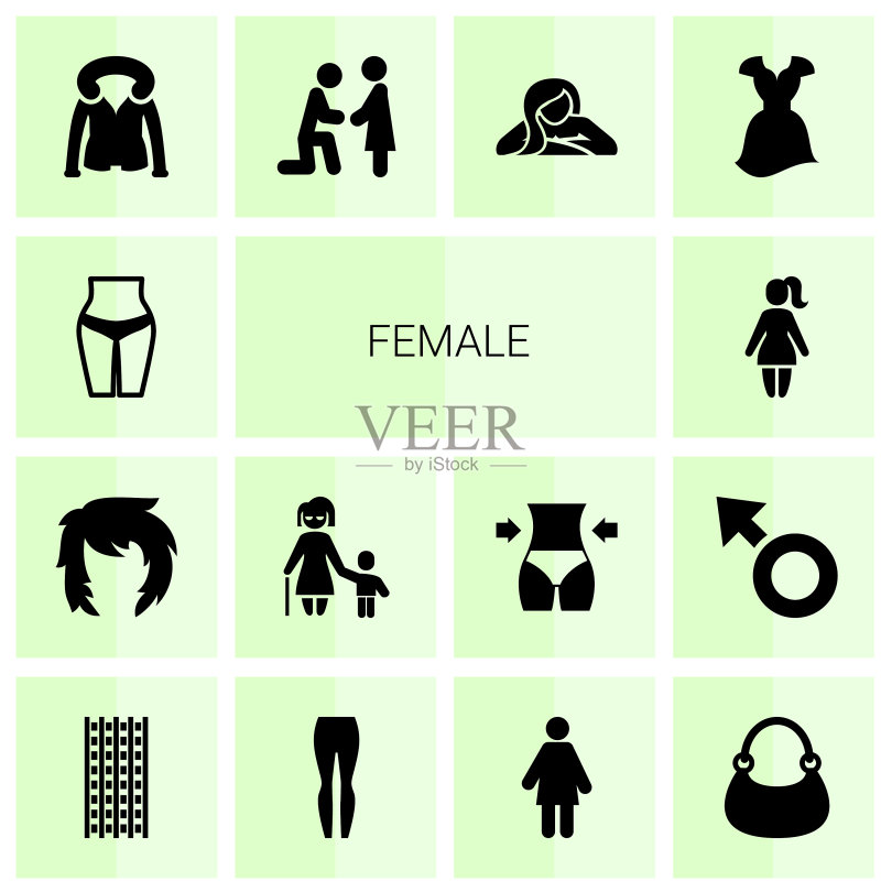 女性图标图标素材