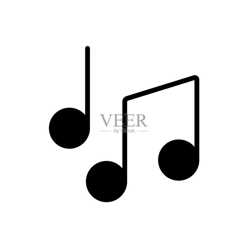 歌曲旋律音符图标图标素材