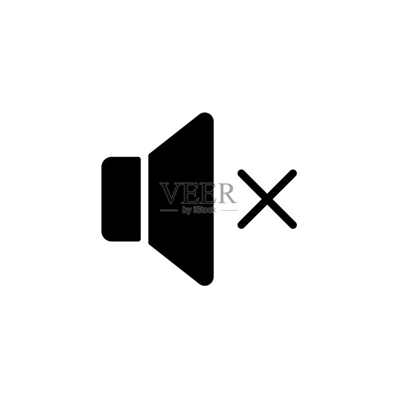 声音开启/关闭标志图标,静音按钮图标素材