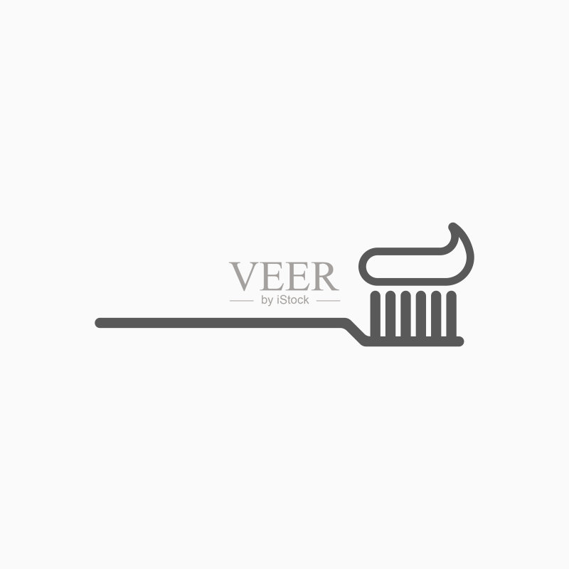 牙刷牙膏图标图标素材