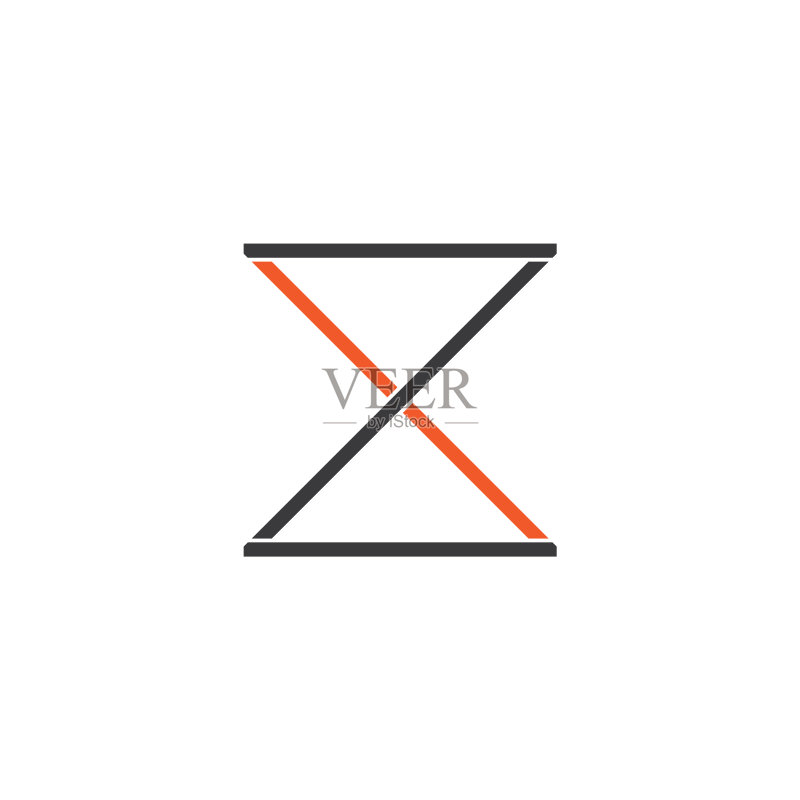 抽象字母XZ简约线条标志图标素材