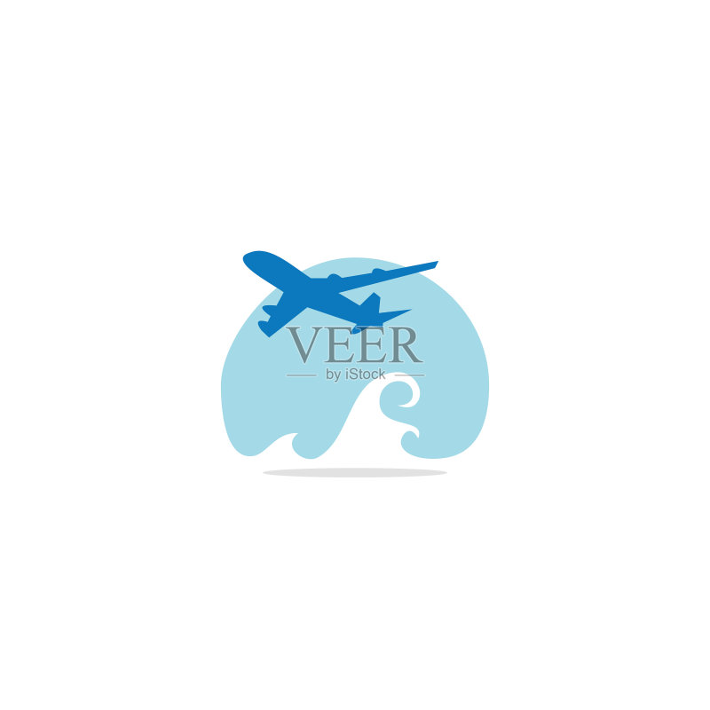 飞机运输logo图标素材