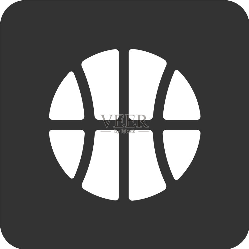 篮球扁平风格图标图标素材