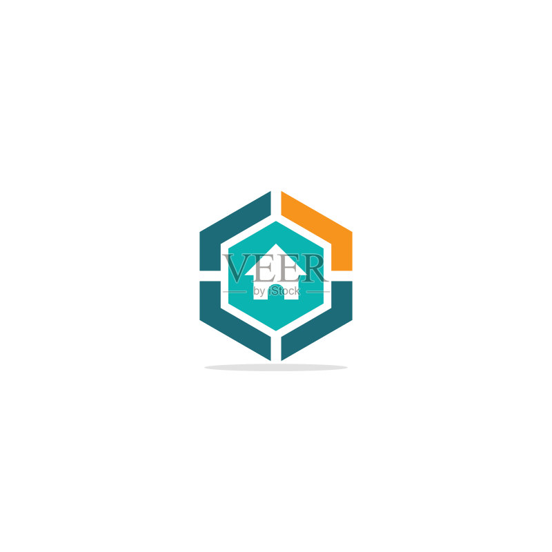 房屋地产多边形公司logo图标素材