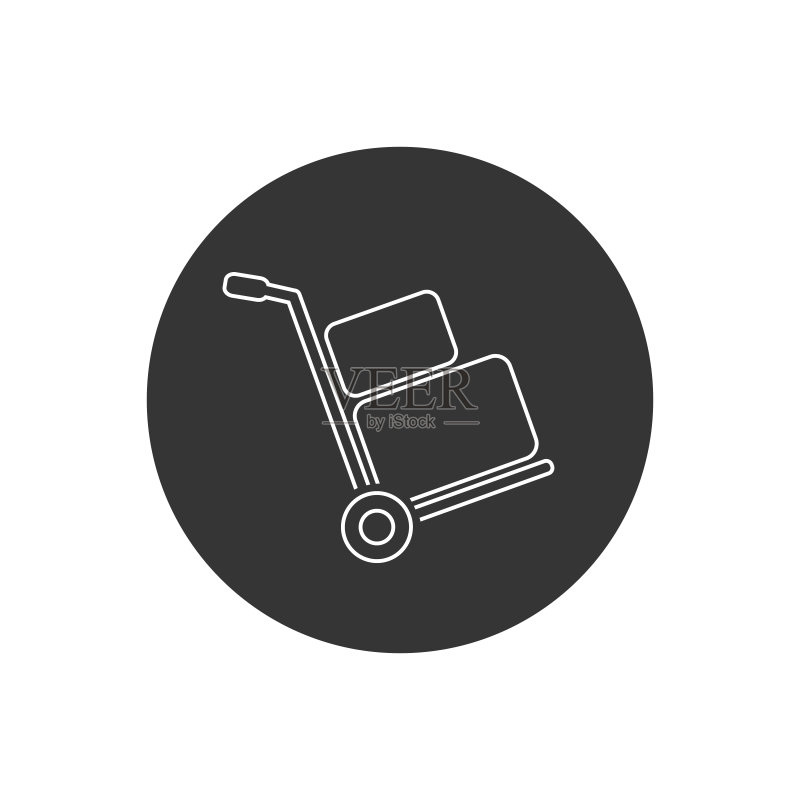 货物运输web线性图标矢量设计图标素材