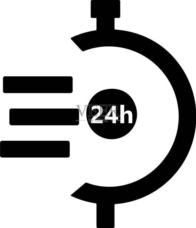 快速时间黑色图标图标素材