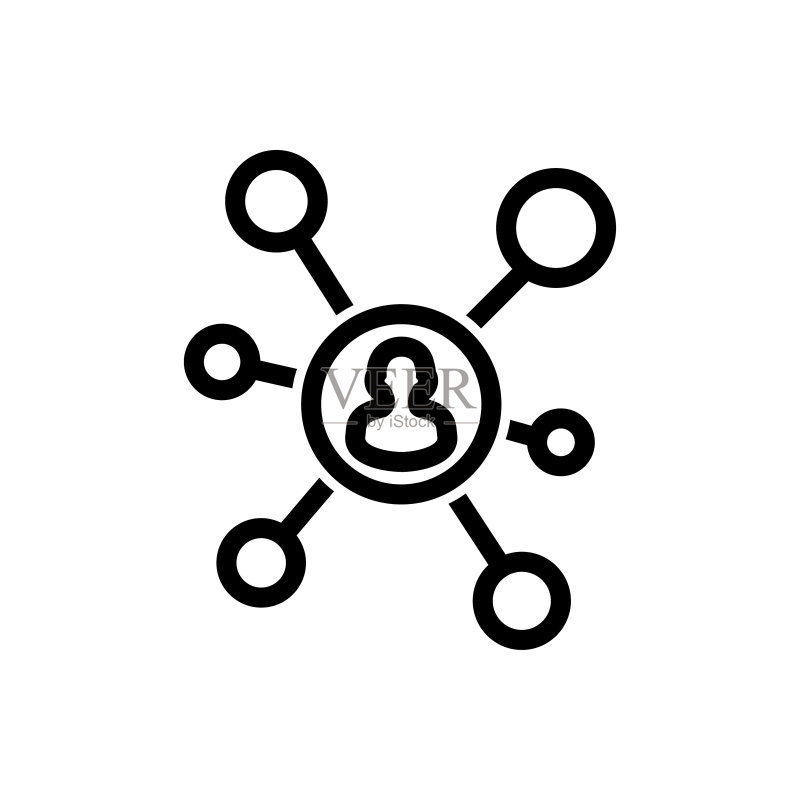 社交网络库存插图图标素材