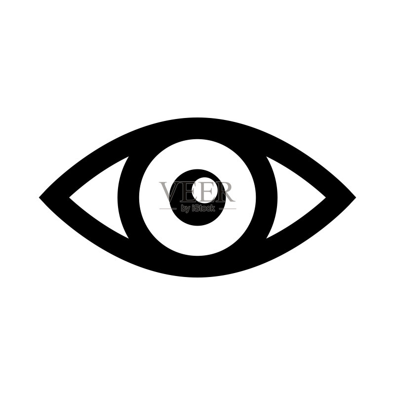 简约眼睛图标设计图标素材