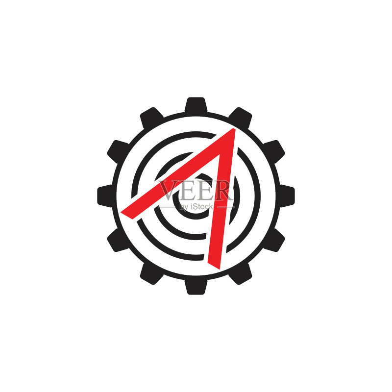 箭头齿轮工业logo图标素材