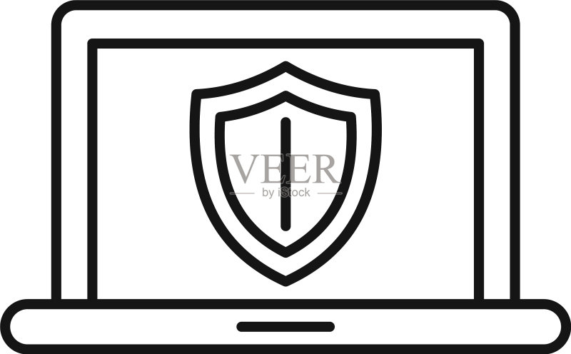在线销售保护图标轮廓样式图标素材
