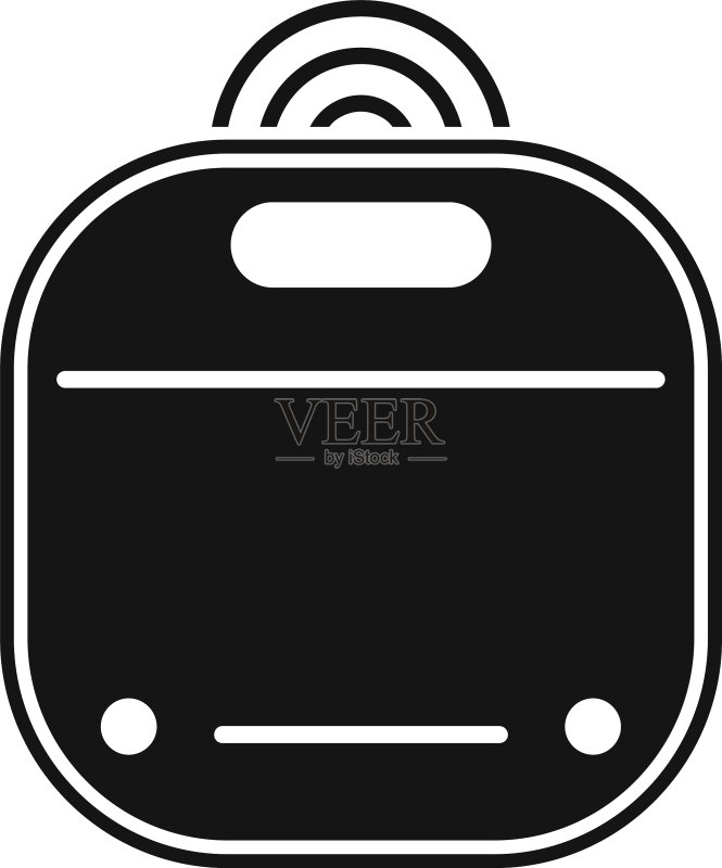 智能体重秤设备简约风格图标图标素材