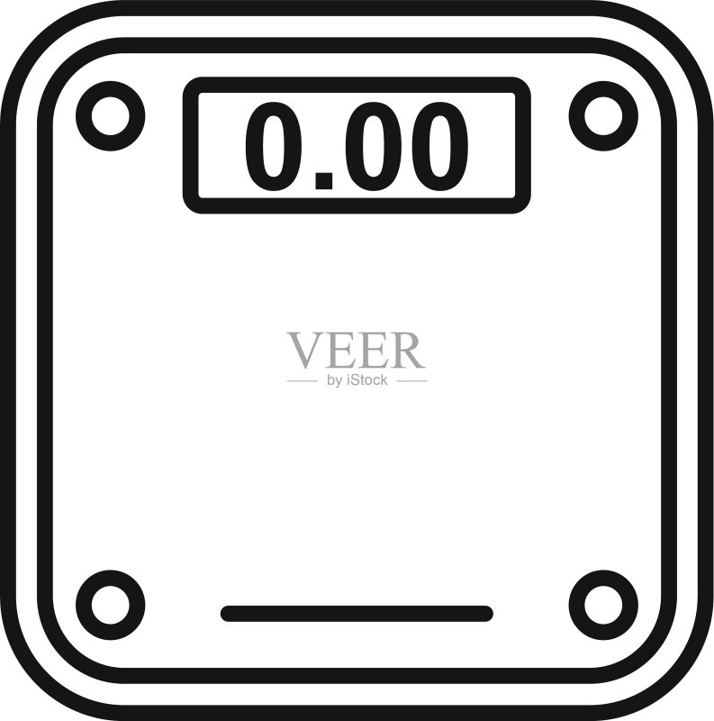 智能秤设备图标轮廓样式图标素材