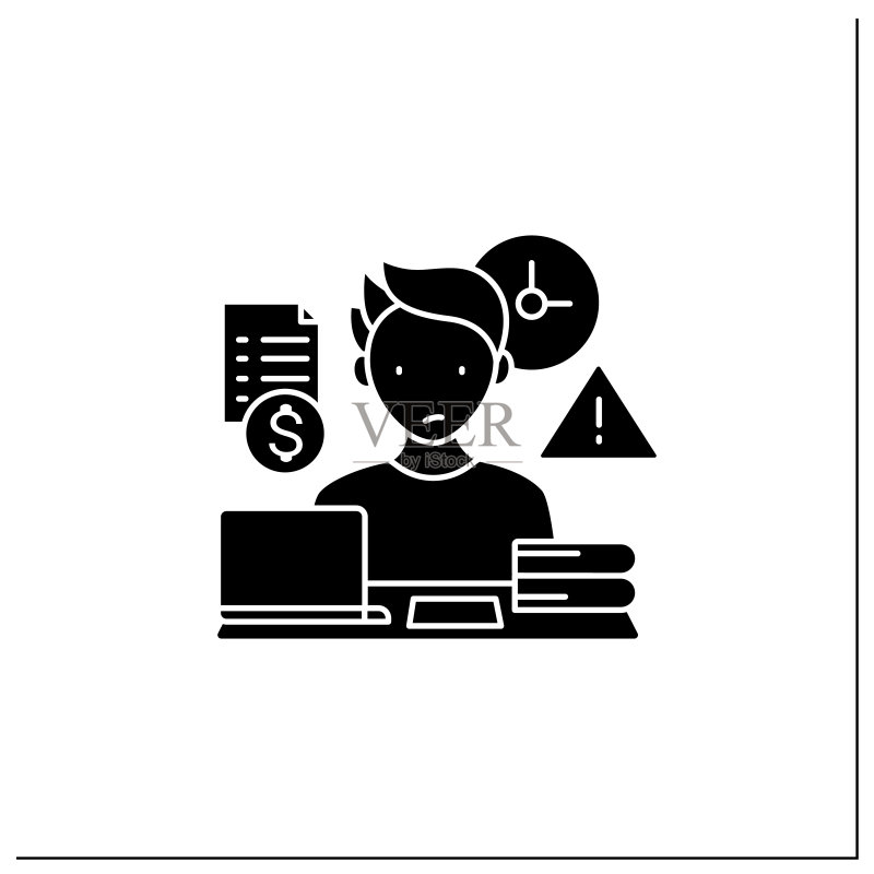 延迟付款glyph图标图标素材