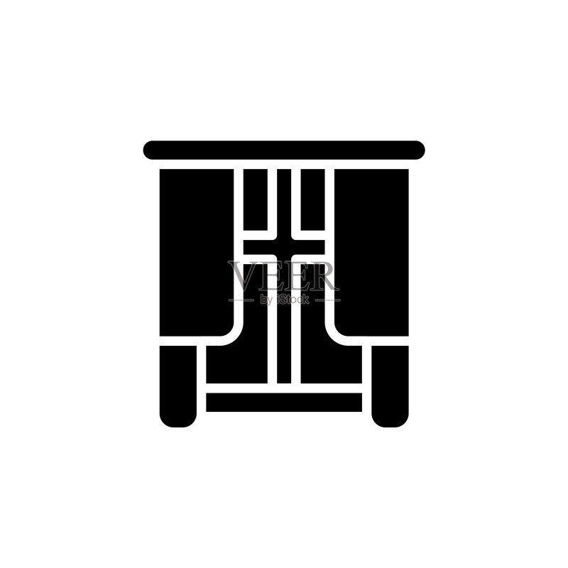 标志中的房间窗户图标图标素材