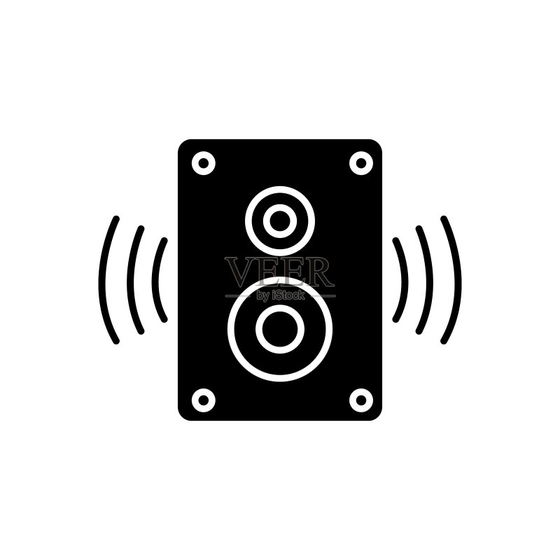 扬声器音乐系统音响音频系统图标图标素材