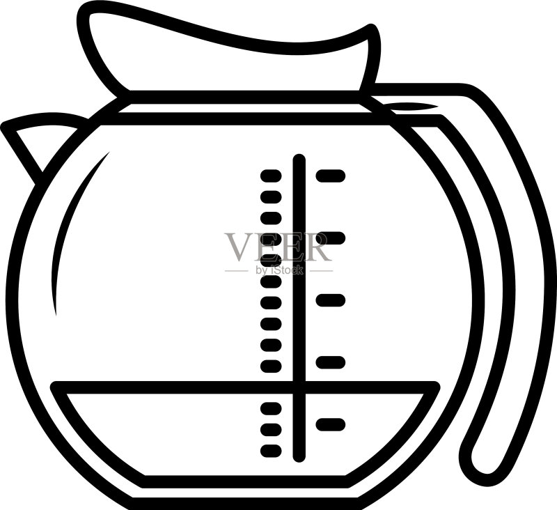 咖啡壶图标图标素材