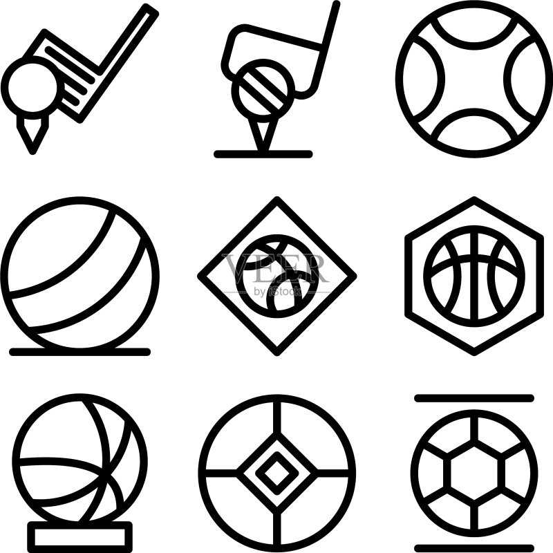 球形图标或logo,独立标志符号图标素材
