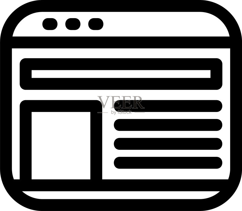 浏览器图标或标志图标素材