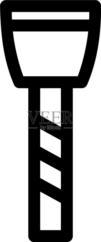孤立的画笔图标或logo标志符号图标素材