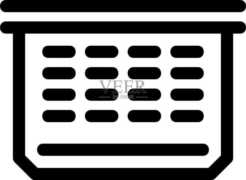 日历图标或标志孤立符号符号图标素材