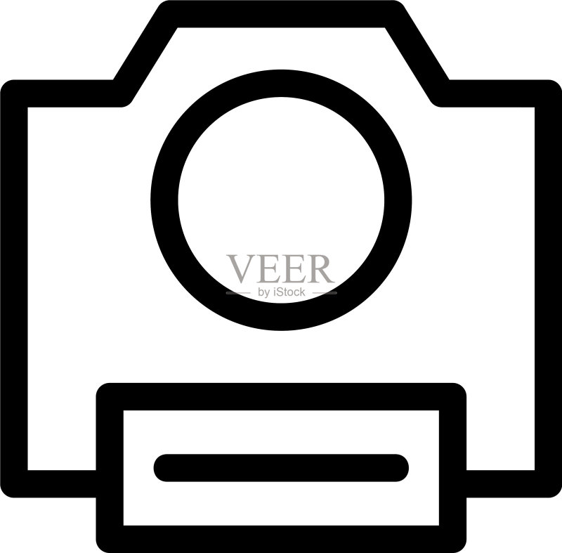 相机图标或标志孤立标志符号图标素材