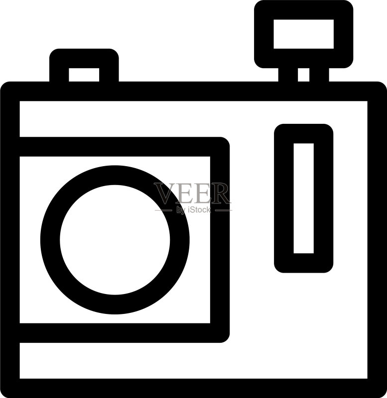 相机图标或标志孤立标志符号图标素材