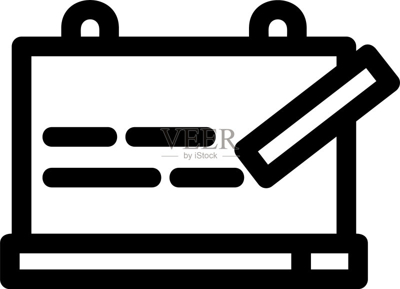 粉笔图标或标志图标素材