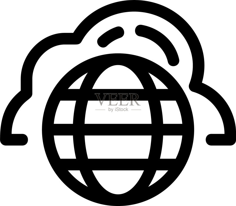 云服务图标或标志图标素材