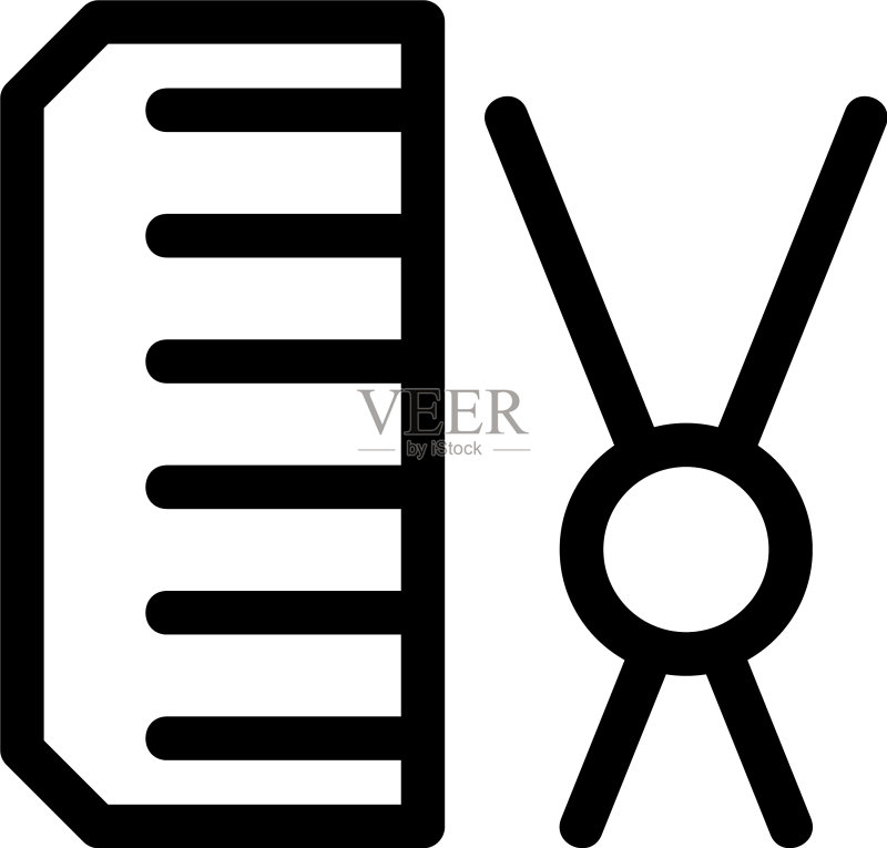 梳子图标或标志图标素材