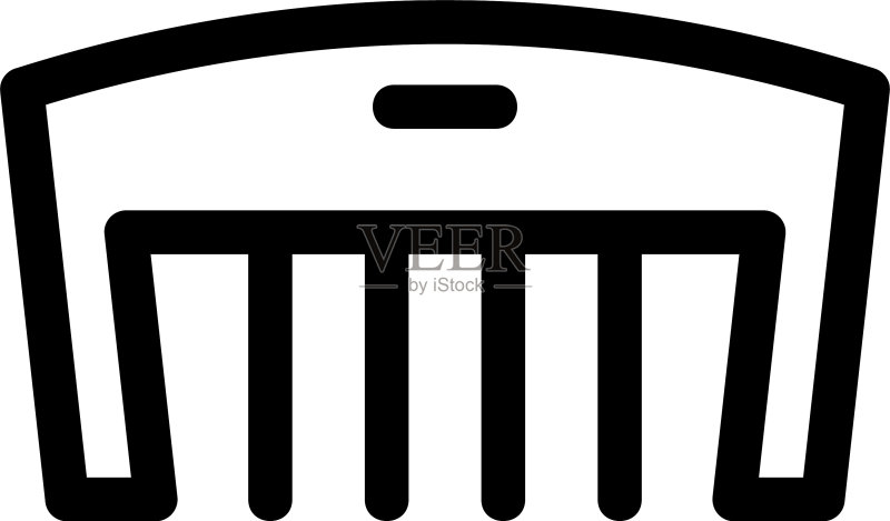 梳子图标或标志图标素材