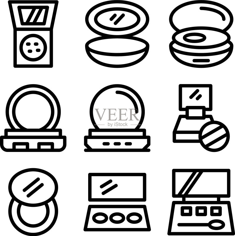 化妆品图标或logo图标素材
