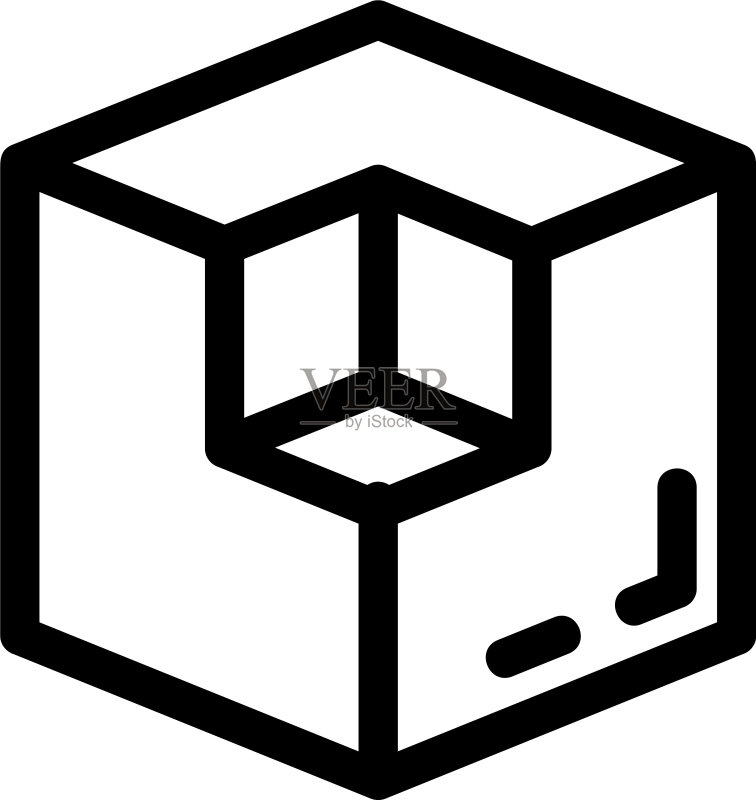 立方体图标或Logo独立符号图标素材