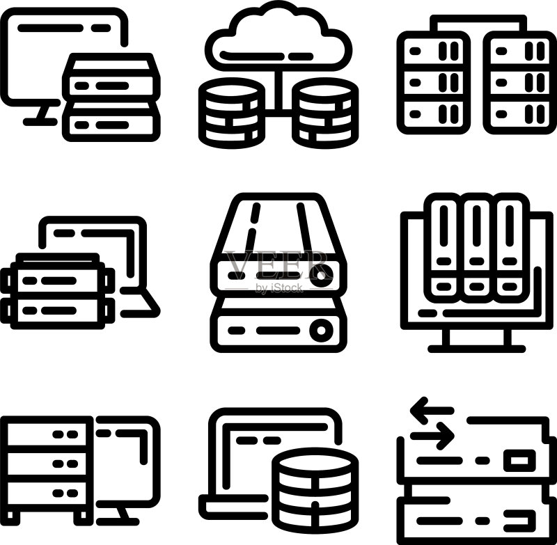 数据库图标或logo孤立标志符号图标素材
