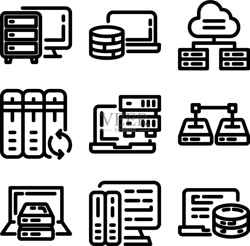 数据库图标或logo孤立标志符号图标素材