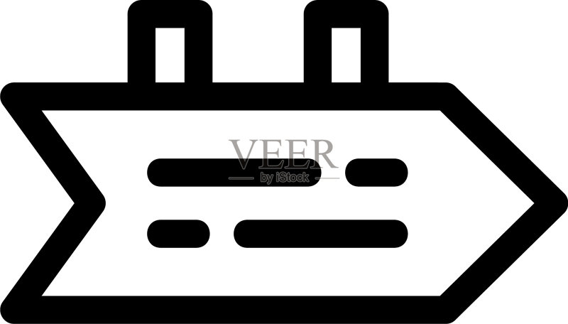 方向指示牌图标或标志图标素材
