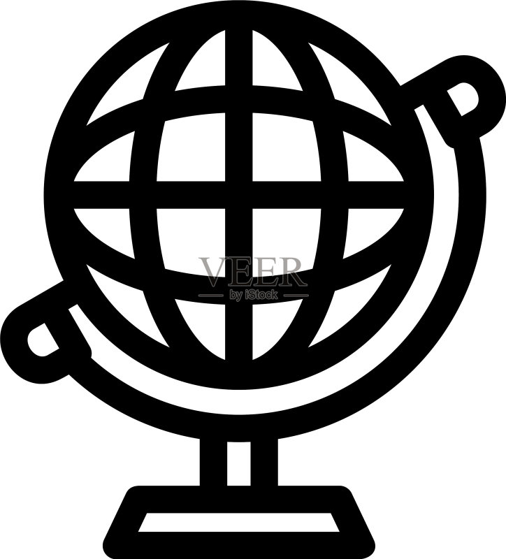 地球图标或Logo独立标志符号图标素材