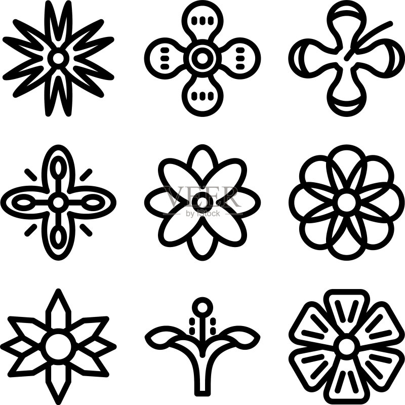 芙蓉花图标或标志图标素材