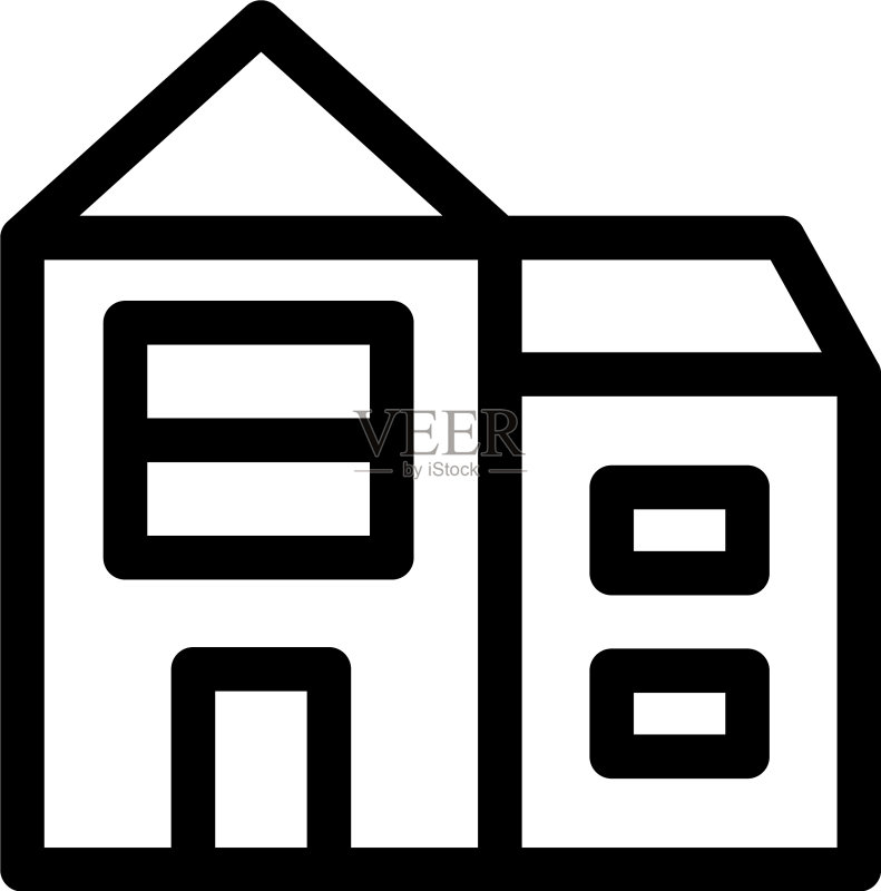 独立酒店图标或徽标符号图标素材